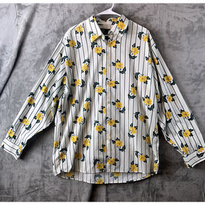 Designer Jeans Co. Shirt Mens XL Multicolor Long Sleeve Button Up Floral
